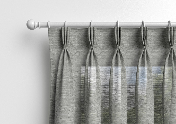Sahara Voile, Metallic Grey - Made to Measure Curtains - Image 12